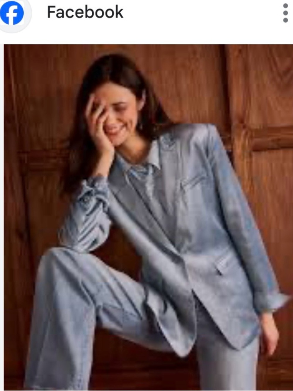 CAbi Light Blue Women's Blazer - no pants